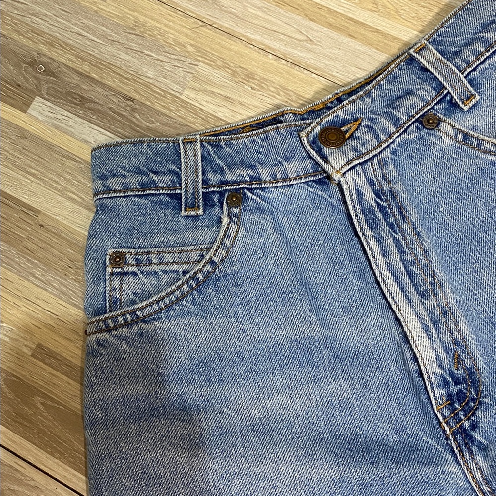 LEVI’s Vintage high waisted jean shorts size kids girls 14 slim - Picture 4 of 9